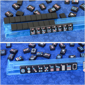American <b>Mahjong</b> for Family Party Standard Custom Melamine Black American <b>Mahjong</b> Tiles 160 <b>Mahjong</b> Tiles - Product Image 3