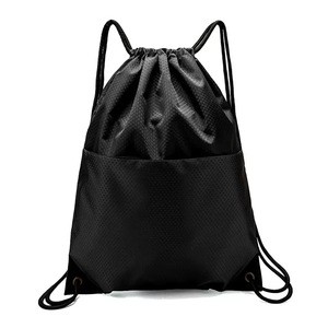 Mochila con Cordón Ajustable Impermeable de Oxford 420D con Logotipo Personalizado para Gimnasio y Deportes, Bolsa con Cierre y Esquinas de Cuero, OEM - Product Image 2