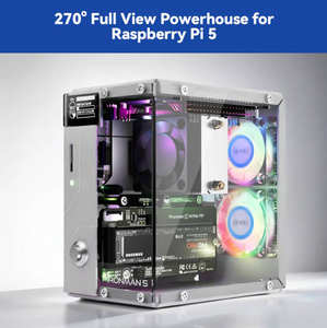 ДСП Pironman 5 Nvme M.2 Ssd Pcie Mini Pc чехол для Raspberry <span class=keywords><strong>Pi</strong></span> 5 (онлайн-документы) - Product Image 6