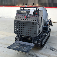 Hochleistungsfähiger Mini-Raupenmischer für Zement, Multifunktionaler 300L Selbstladender Tragbarer Betonmischer