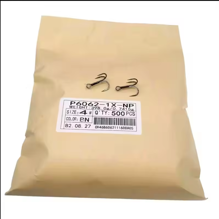 Ganchos de pesca BKK para todos os tamanhos 6062 série Pioneer 1X-NP, ganchos de aço de alto carbono fortes farpados para água salgada, atacado