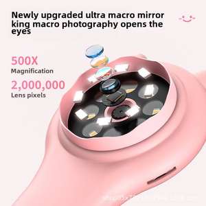 Jouets éducatifs pour enfants, <span class=keywords><strong>microscope</strong></span> électronique portable, écran de 2 pouces, loupe électronique pour l'apprentissage - Dropshipping - Product Image 4