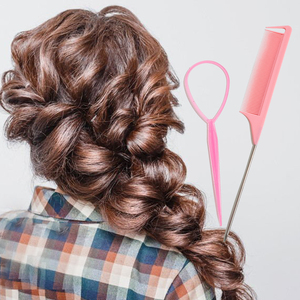 Set de Peinado Wanmei para Mujer, Color Rosa, Peine para Recoger el Cabello, Pasador Grande para Peinar, Peine <span class=keywords><strong>Peque</strong></span>ño para Peinar - Product Image 5
