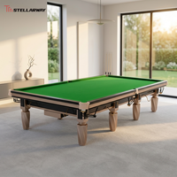 Mesa de Snooker de Diseño Moderno y Lujoso de 10/12 pies, con Marco de Madera Sólida Desmontable, Resistente a los Arañazos, para Interiores, Ideal para Villas