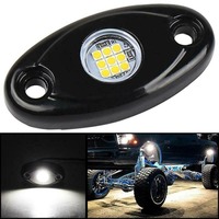 Luz LED de Roca de Aleación de Aluminio con 9 Chips SMD, Luces de Rueda para UTV de 2.7 Pulgadas, Luz LED de Roca Blanco Puro para Camión, UTV, ATV, JEEP y Todoterreno