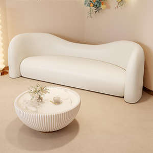 Designer créatif de canapé de salon, canapé blanc, salle de réception, canapé d'attente - Product Image 5