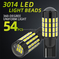JIACHI Focos T10 bombilla Led para coche Super brillante W5W Led 3014 54SMD lámpara automática 168 194 blanco 6000K DC12V 12-24V luz de matrícula