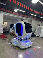 Plataforma de Movimiento Interior para Salón de Juegos JiaYi, Simulador de Helicóptero de Realidad Virtual 9D para Niños, Inflable, de Fibra de Vidrio y Metal