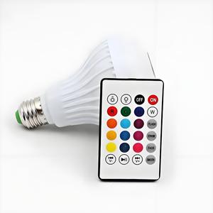 12 Wát Dimmable RGBW thông minh <span class=keywords><strong>LED</strong></span> ánh sáng bóng đèn âm nhạc Sync Wifi AC E26 B22 RoHS điều khiển từ xa nhựa PC thay đổi màu sắc - Product Image 2