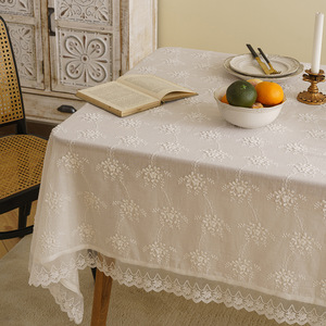 Mantel De Encaje Con Bordado, Para Hoteles, Mesa De Centro, Decoración