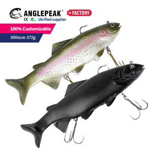 Señuelo Blando de Simulación de Trucha de 300mm y 372g, Personalizado de Fábrica, Cebo Artificial para Pesca de Grandes Peces, Señuelo Blando para Lucio, Salmón y Atún - Product Image 6