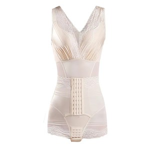 Body sculptant en dentelle pour <span class=keywords><strong>femme</strong></span>, effet ventre plat et rehausseur de fesses, taille haute, avec fermeture à crochets, pour usage quotidien - Product Image 5