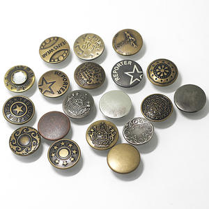 Botones de Presión Personalizados <span class=keywords><strong>NYN</strong></span> LU-BS001, Metálicos, Resistentes, de Latón Macizo con Recubrimiento de Níquel, Planos, Accesorios de Costura - Product Image 4