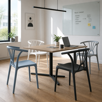 Chaise d'invité contemporaine en plastique pour coworking, salles de réunion, salles de conférence, ateliers, centres commerciaux et salles de bain - SLY26092902