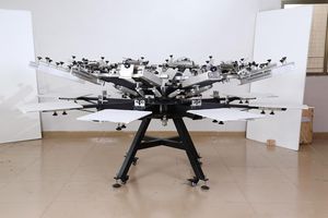 Manual de alta calidad 8 colores 8 estaciones camiseta <span class=keywords><strong>pulpo</strong></span> máquina de serigrafía <span class=keywords><strong>pulpo</strong></span> serigrafia - Product Image 5