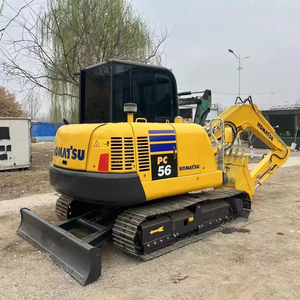 Excavatrices d'occasion Komatsu Pc56 d'origine japonaise, mini-excavatrices de 5 tonnes et 6 tonnes, PC55 Pc35 à vendre, moteur Komatsu - Product Image 1