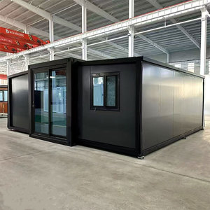 Casa Contenedor de 20 pies y 40 pies en Australia, Expandible, Prefabricada, de Acero, con Panel Sándwich Transpirable, <span class=keywords><strong>Techo</strong></span> Cuadrado, Tipo Cabaña - Product Image 2