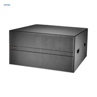 Système audio HKNC HK-GS2D28 avec deux subwoofers de 18 pouces, 1500 W, 4 ohms, 6000 W de puissance de pointe, pour auditorium, église, petite performance live, sonorisation