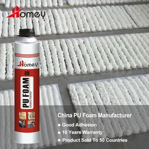 Polyurethane Spray Foam Homey 300ml 500ml 750ml Expanding Pu Foam Spray Foam Construction Spray Espuma De Poliuretano Closed Cell Polyurethane Foam