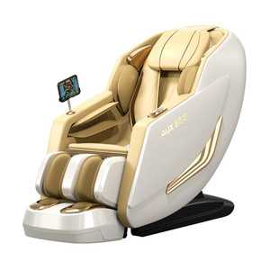 AUX 3069 Full Body Massage Chair SL <b>Track</b> Voice Control Electric Smart Home Spa Chair Beige Gray - Product Image 2