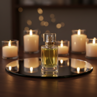 Flacons d'huile de parfum Thierry Chrome Pokey 8ml Luxe Foam Snap Couteau de décanter géométrique Moisj No. Vente en gros de flacons de parfum vides en liège