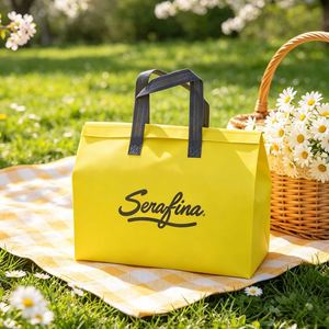 Sac isotherme personnalisé en aluminium non tissé, petit sac à emporter, sac de livraison de boissons, café, nourriture, sac thermique jetable - Product Image 1