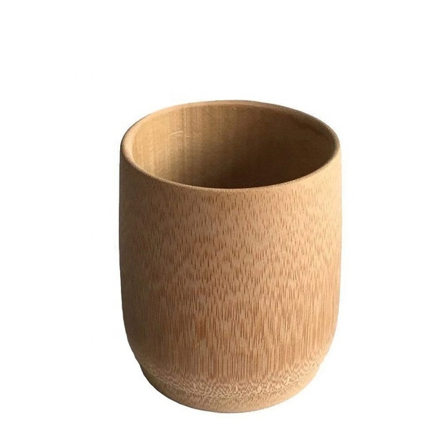 Wholesale Custom Logo Tableware Reusable Bamboo Coffee Tea Cup Promotion Friendly Bamboo Cup