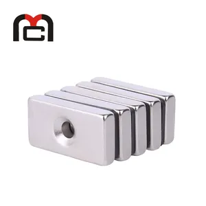 Permanent N52 neodymium square magnet with hole