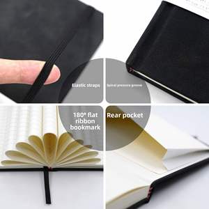 X515 A5 Leather <b>Journal</b> Promotional Vintage Style Notebook With Elastic Band Customizable Cover & Inner Pages - Product Image 2