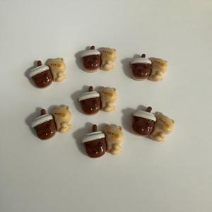 Ensemble de théière miniature, tasse, plateau et cuillère pour maison de poupée, accessoires de cuisine pour poupées, modèle de jouet de bureau - Product Image 1