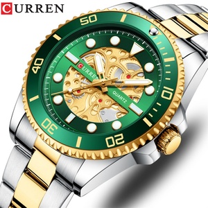 Reloj Mecánico de Cuarzo con Esfera de Cristal, Correa de Acero Inoxidable y Manecillas Luminosas, Personalizable con Logotipo OEM para Empresas 8412 - Product Image 1