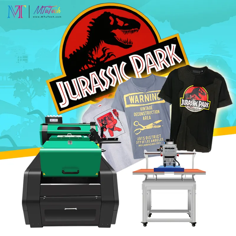 MT Mini A2 A3 A4 PET Film DTF Printer 40cm 60cm Digital DTF for T-shirt With two Epson I3200 Printhead