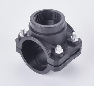 Abrazadera hembra HDPE PP, accesorios de compresión de tuberías de <span class=keywords><strong>PVC</strong></span> PP, rosca BSP con o sin anillo de refuerzo ISO17885 - Product Image 1