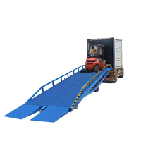 Rampe de chargement portable en acier au carbone hydraulique de 20 tonnes pour conteneur