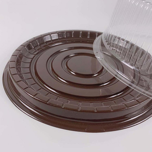 Bán Chạy Nhất 6Inch Vòng Nhựa Bánh Container Với Rõ Ràng Cao Dome Nắp - Product Image 4