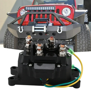 สวิตช์รีเลย์กว้านไฟฟ้า 12V 250A สำหรับรถยนต์รถออฟโรดสีดำ ABS รีโมทคอนโทรล - Product Image 2