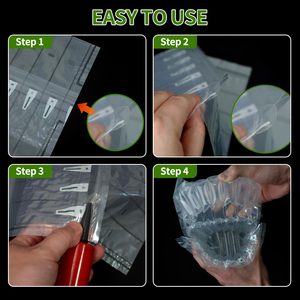 Sac à colonnes d'air transparent JASID JASID01 de qualité alimentaire en PA+PE, étanche, antichoc, recyclable, certifié ISO9001, taille personnalisée pour le <span class=keywords><strong>vin</strong></span> - Product Image 2