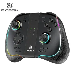 BINBOK/DOYOKY di alta qualità effetto Hall Joystick RGB Joypad gioco di controllo di ricambio Gamepad Controller per Nintendo Switch