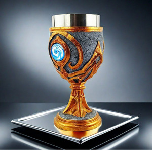 Tasse en métal à whisky en acier inoxydable <span class=keywords><strong>Game</strong></span> Thrones créative de nouvelle arrivée gobelet en <span class=keywords><strong>verre</strong></span> à <span class=keywords><strong>vin</strong></span> gaufré personnalisé Hearthstone - Product Image 5