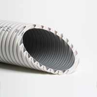 Tube d'air flexible en PE lisse pour ventilation, conduit d'air flexible en PEHD pour plafond encastré, conduit d'alimentation en air