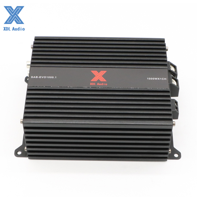 High End 1000W*1CH Super Mini Class D Amplifier for Car Audio System Featuring Mono Channel Crossovers Equalizers