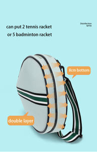 Bolsa Deportiva Personalizada con Diseño de Correa Cruzada, Impermeable, para Raqueta de Bádminton y Tenis, con Logotipo Personalizado - Product Image 4