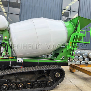 Concrete Transport Crawler Tanker Stahl ketten bahn Betonmischer LKW Hochleistungs-Handels mischer mit voll hydraulischem Motor - Product Image 5