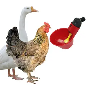 Shqs1178 beeder automático de plástico, copos, água, galinha, aves, choque, equipamento de fazenda pássaro, alimentador de galinha