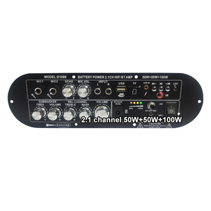 Placa Amplificadora Digital para Subwoofer D1000 de 2.1 Canales, 50W+50W+100W, <span class=keywords><strong>12v</strong></span>, <span class=keywords><strong>Amplificador</strong></span> de Potencia para el Hogar, con Control de Tono Alto/Bajo, Recargable - Product Image 1