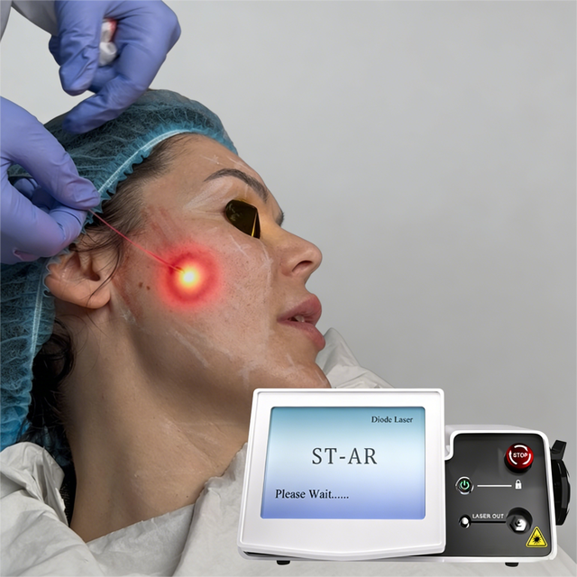 Powerful 980nm1470nm Laser Lipolysis Endolaser Lifting Use Surgical Electric Silicone Vacuum Suction Pump Machine With Cups