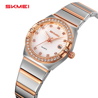 SKMEI 2342 élégant dames Quartz montre-bracelet de haute qualité élégant chaîne Antique Quartz luxe client marque filles montre