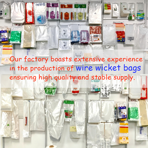 Sacs en plastique transparent micro-perforés personnalisés avec logo d'usine, de qualité alimentaire, pour boulangerie, légumes, sacs à poignée - Product Image 3