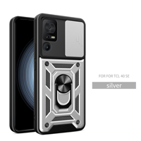 Funda Protectora para Teléfono Inteligente TCL 50 SE 4G 30 XE, con Anillo de Soporte, Ventana Deslizante y Protección Completa