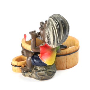 Design personalizzato all'ingrosso arti esotiche che assorbono il fumo stampa stampata fatta fumatori posacenere in resina per erbe - Product Image 3